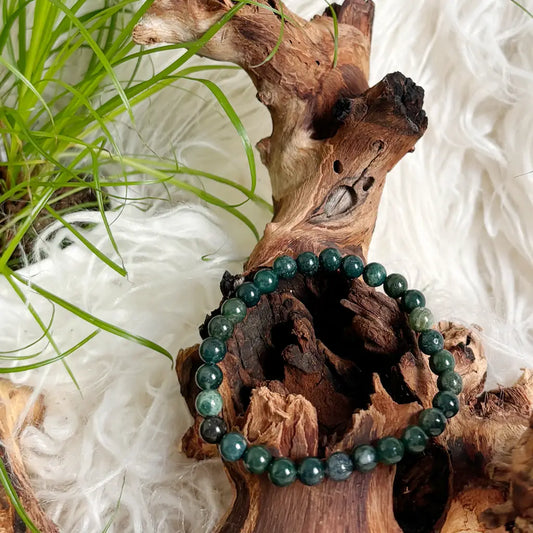 Moosachat Armband – Balance & Erdung