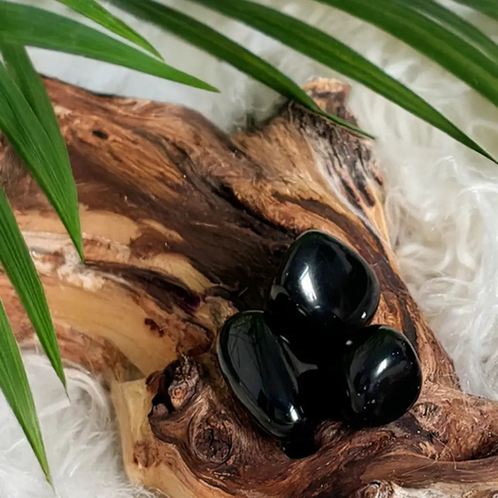 Obsidian Trommelsteine – Erdung & Schutz
